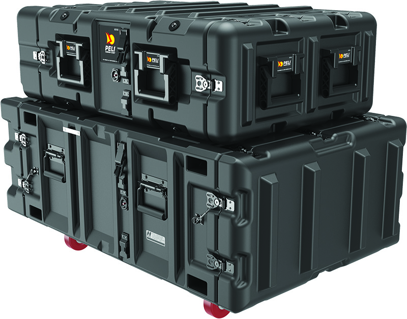 Rack Cases Stackable with Caster Wheels